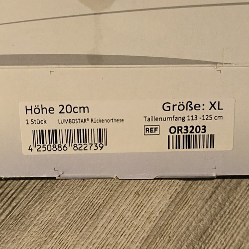 Lumbostar rückenorthese 20 - rückenorthese, xl